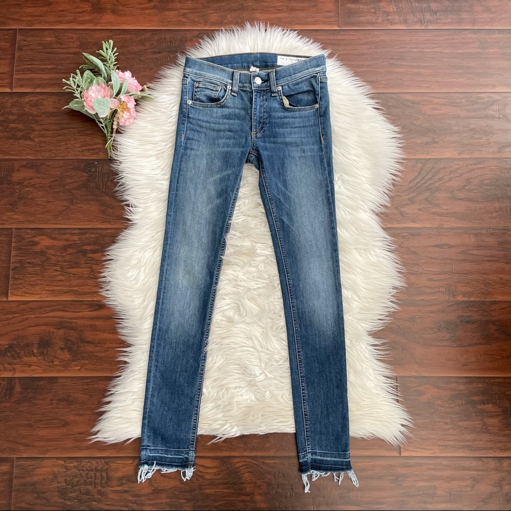 rag & bone Low Rise Skinny Ankle Jeans - Picture 2 of 4